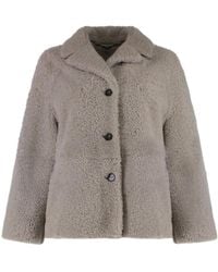 Max Mara - Schapenvacht Revers Jas - Lyst