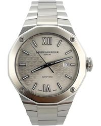 Baume & Mercier - Accessoires ,Grijs ,Satijn Riviera Automatic 42Mm - Lyst