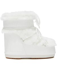 Moon Boot - Schoenen ,Wit ,Leer Icon Low Boot - Lyst