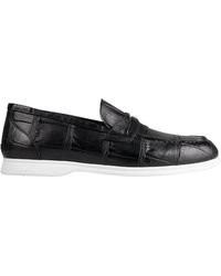 Kiton - Crocodile Leather Loafers - Lyst