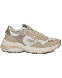 AMA BRAND - Schoenen ,Wit ,Leer Moon Sneaker - Lyst