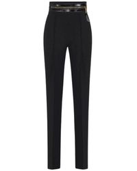 Elisabetta Franchi - Straight Trousers - Lyst