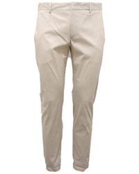 PT01 - Broeken ,Wit ,Katoen Katoenen Broek Epsilon Model Wit - Lyst