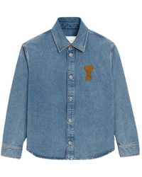 Ami Paris - Denim Shirts - Lyst