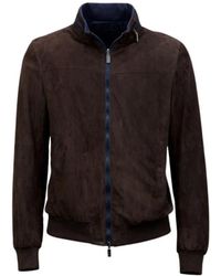 Gimo's - Jassen ,Bruin ,Suède Leather Jassen - Lyst