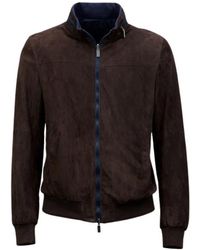 Gimo's - Jassen ,Bruin ,Suède Leather Jassen - Lyst