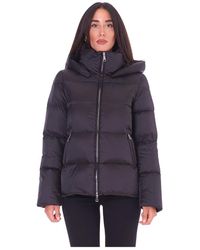 Add - Jassen ,Zwart ,Nylon Zwarte Donsjas Voor Vrouwen - Lyst