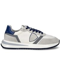 Philippe Model - Schoenen ,Veelkleurig ,Suède Moderne Sneaker Met Suède En Leren Details - Lyst