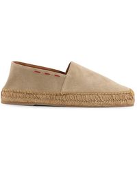 Kiton - Schoenen ,Suède Espadrilles Met Steekdetails - Lyst