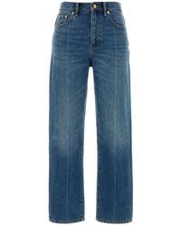 Tory Burch - Straight Fit Jeans - Lyst