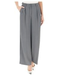 ViCOLO - Broeken ,Grijs ,Leer Broeken - Lyst