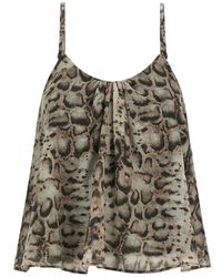 PINKO - Tops ,Veelkleurig ,Katoen Udine Top - Lyst
