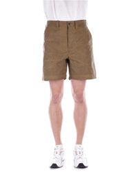 Filson - Shorts marroni chiusura lampo tasche laterali - Lyst