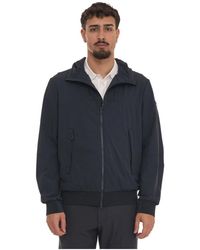 Peuterey - Jassen ,Blauw ,Uyapo Hooded Harrington Jacket - Lyst