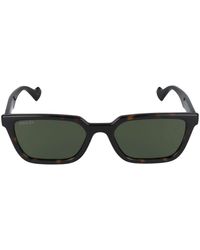 Gucci - Rechteckige sonnenbrille gg1539s 001 - Lyst