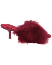 Burberry - Jackie Sandalen Mit Shearling 65Mm - Lyst