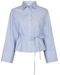 Neo Noir - Gestreepte Shirt Met Wijde Mouwen - Lyst
