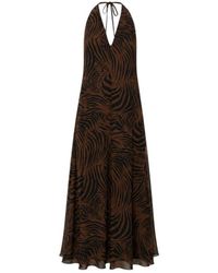 Max Mara - Silk Maxi Dress - Lyst