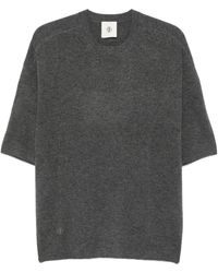 THE GARMENT - Grauer Rundhalsausschnitt Woll-Kaschmir Pullover - Lyst