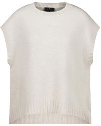 Monari - Rundhals-Pullunder - Lyst