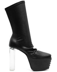 Rick Owens - Tacchi a spillo in pelle nera - Lyst