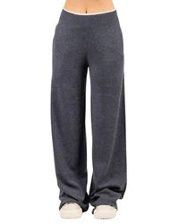 Pinko - Broeken ,Grijs ,Wol Pantalone Donna - Lyst