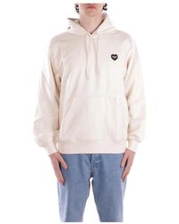 Carhartt - Hoodies & Sweatvesten ,Katoen Logo Hoodie Sweater Met Voorzak - Lyst