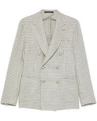 Tagliatore - Jassen ,Grijs ,Wol Montecarlo Double-Breasted Jas - Lyst