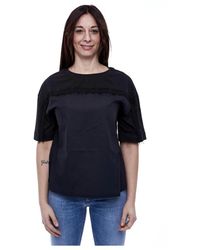 Alpha Studio - Jersey Kraag Stijl Top - Lyst