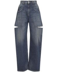 Maison Margiela - Blauwe Jeans Voor Vrouwen Aw25 - Lyst