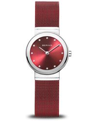 Bering - Accessoires ,Rood ,Dameshorloge Classic Rood 10126-303 - Lyst