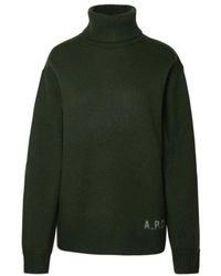 A.P.C. - Walter Military Rollkragen Pullover - Lyst