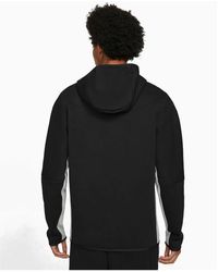 Nike - Tech fleece trainingsjacke schwarz/grau - Lyst