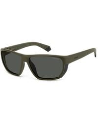 Polaroid - Matt Grün Grau Polarisierte Sonnenbrille - Lyst