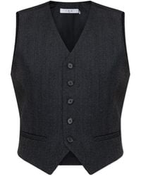 IRO - Jassen ,Blauw ,Katoen Benyo Vest - Lyst