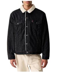 Levi's - Jassen ,Blauw ,Katoen Type 3 Sherpa Trucker Jacket - Lyst