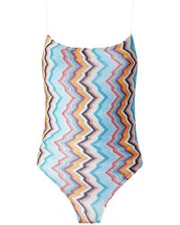 Missoni - Bañador con motivo en zigzag - Lyst