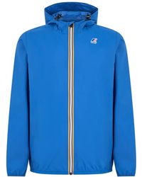 K-Way - Jassen ,Blauw ,Nylon Le Vrai 4.0 Claude Jacket - Lyst