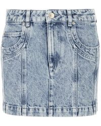 Isabel Marant - Rokken ,Blauw ,Denim Juana Denim Mini Rok - Lyst