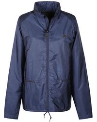 Prada - Jassen ,Blauw ,Nylon Hooded Re-Nylon Jacket - Lyst