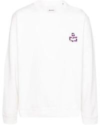 Isabel Marant - Hoodies & Sweatvesten ,Wit ,Katoen Mikoe Sweatshirt - Lyst