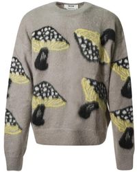 MSGM - Round-Neck Knitwear - Lyst