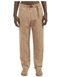 White Sand - Broeken ,Bruin ,Linnen Pantalon Van Lyocell En Linnen - Lyst