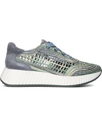 Softwaves - Schoenen ,Veelkleurig ,Katoen Blauwe Lage Sneakers Trendy Stijl - Lyst