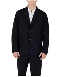 ARMANI EXCHANGE - Jassen ,Blauw ,Wol Moderne Blazer Xm 000345 Af 10897 - Lyst