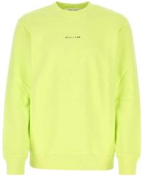 1017 ALYX 9SM - Fluo gelbe Baumwolle übergroßes Sweatshirt - Lyst