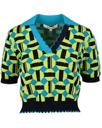 Diane von Furstenberg - V-Neck Knitwear - Lyst