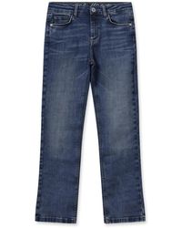 Mos Mosh - Jeans ,Blauw ,Katoen Flare Bottom Dark Jeans - Lyst