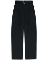 Studio Nicholson - Broeken ,Zwart ,Broek Met Doring Riem - Lyst