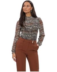 Aaiko - Overhemden ,Veelkleurig ,Polyester Tory Snake Pes 554 - Lyst